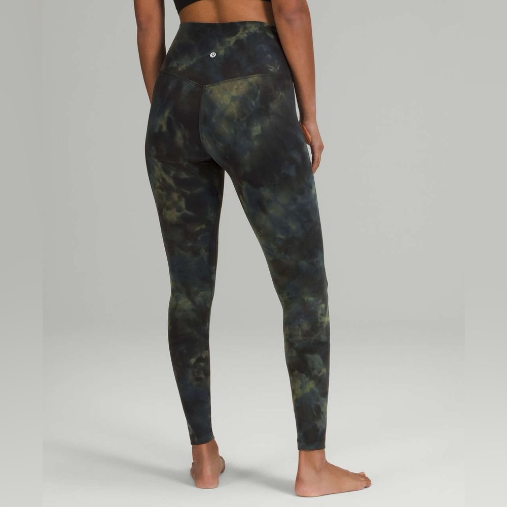 Lululemon Align High-Rise Pant 28" - Diamond Dye Graphite Grey Bronze Green